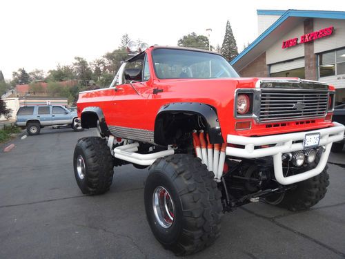 chevrolet blazer monster truck,5 1/2 ton military axel, image 3
