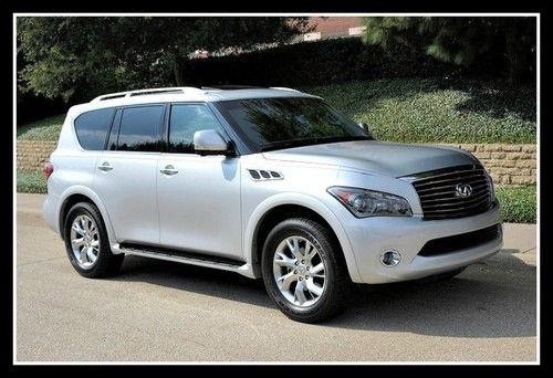 2012 infiniti qx56 suv, 7-passenger, theater pkg, rear-dvd, nav, warranty