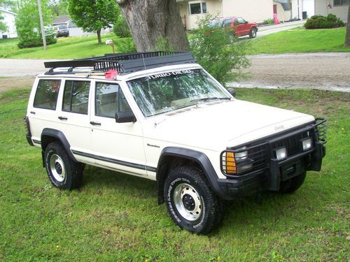 1987 jeep cherokee turbo diesel 4x4 5-speed 37mpg expedition vehicle rare 87 xj