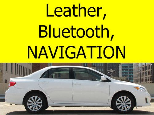 2012 toyota corolla with leather, navigation, bluetooth, warranty and more