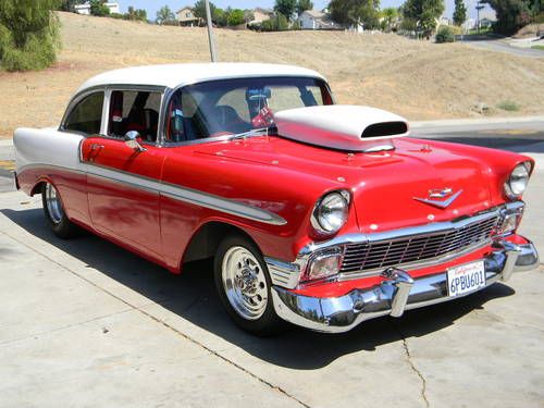1956 CHEVY BEL AIR PRO-STREET WITH CUSTOM TUBE CHASSIS, image 2