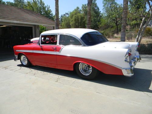 1956 CHEVY BEL AIR PRO-STREET WITH CUSTOM TUBE CHASSIS, image 3