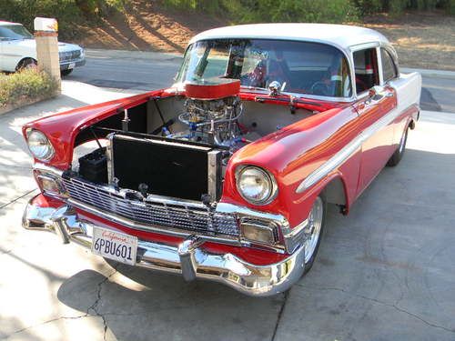 1956 CHEVY BEL AIR PRO-STREET WITH CUSTOM TUBE CHASSIS, image 7
