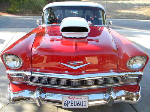 1956 CHEVY BEL AIR PRO-STREET WITH CUSTOM TUBE CHASSIS, image 14