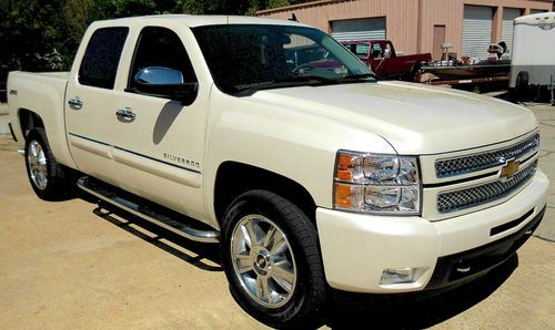 2013 chevrolet silverado 1500 ltz white diamond edition crew cab pickup