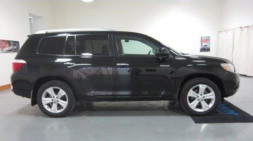 2010 toyota highlander limited all wheel drive sunroof leather 1 owner black