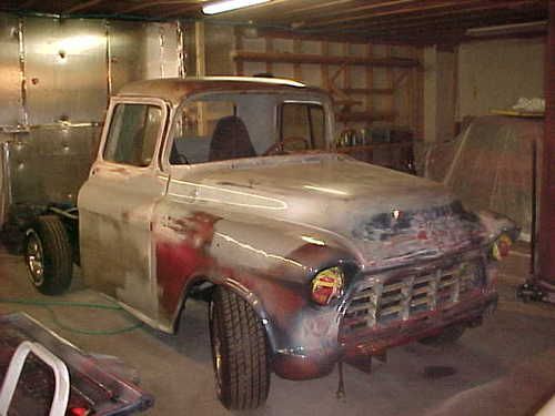 1955 chevy pick up - rat rod - project