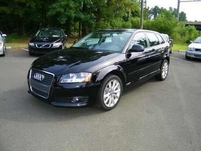 09 audi a3 2.0t quattro hatchback awd dsg black leather aux mp3