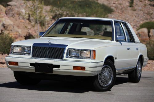 Collectors spectacular 1986 chysler lebaron turbo only 18k original miles mint
