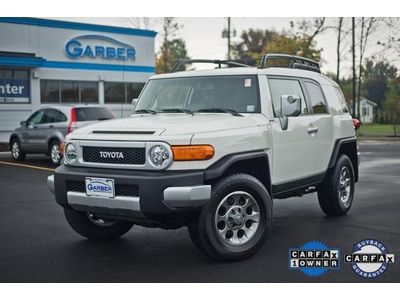 White fj cruiser suv no accidents low miles one owner 4x4 roof rack alloy wheel