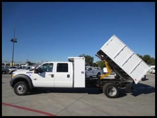 F550 powerstroke diesel xlt 9' knapheide dump flatbed f-550 drw 4x4 we finance!