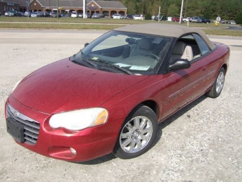 2004 chrysler sebring limited convertible new tires nice