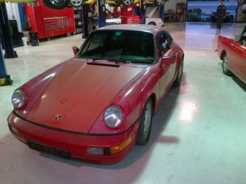 1989 porsche 911 carrera 4 awd rolling chassis - rust free car, no drivetrain