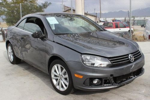 2013 volkswagen eos komfort damaged salvage only 3k miles economical wont last!!