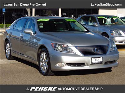 Silver/lwb lexus certified/luxury pkg/m.levinson audio/park assist/park guidanc