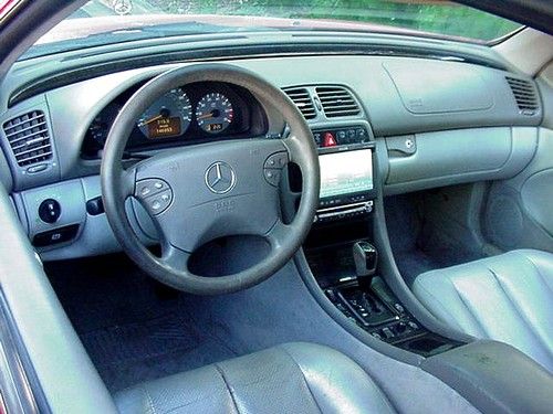 02 MERCEDES BENZ CLK430 V8 BRIGHT RED CONVERTIBLE FUN DRIVER!, image 2