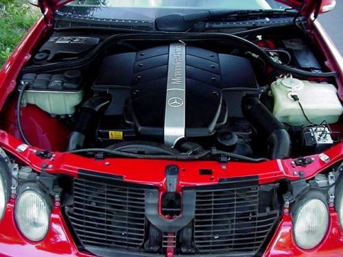 02 MERCEDES BENZ CLK430 V8 BRIGHT RED CONVERTIBLE FUN DRIVER!, image 6