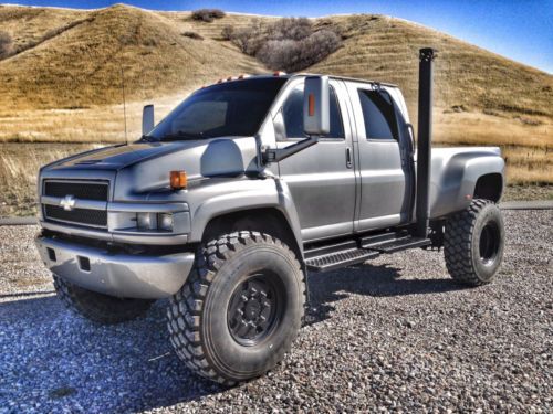 2007 chevy kodiak 5500 duramax diesel 4x4 monster crew cab on 50&#034; military tires