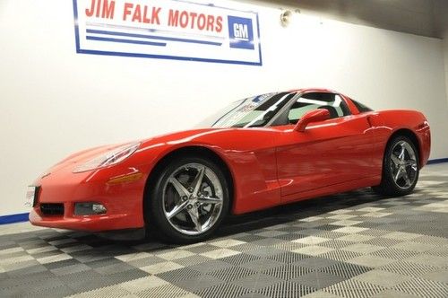 Like new 12 3lt torch red msrp $60790 navigation coupe heated leather vette 13