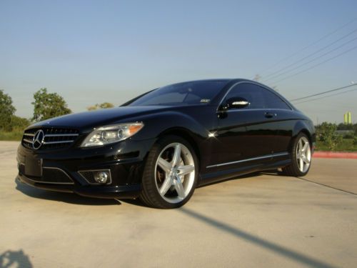 08 black cl63 amg w/ night vision, nav, cam, dyn &amp; a/c sts, 20&#034; whls no reserve