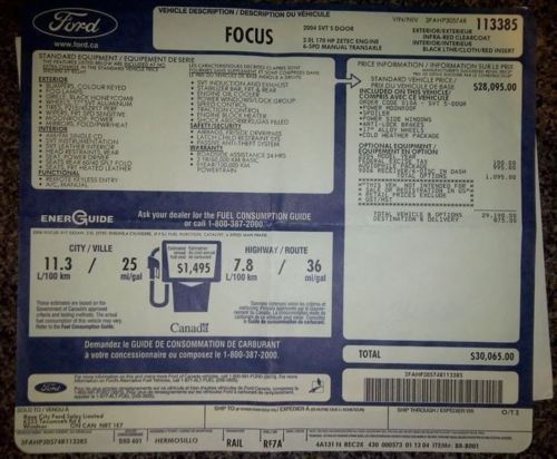 Minty Ford Focus SVT ZX5, US $4,499.00, image 9