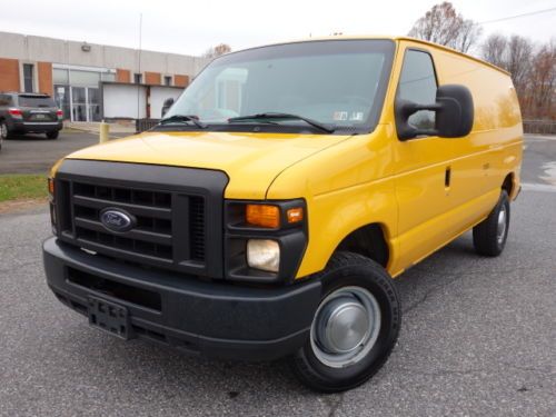 Ford e-350 6.0l diesel cargo van runs &amp; drives good free autocheck no reserve