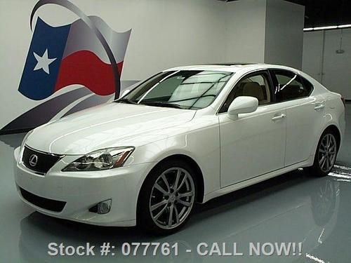 2008 lexus is250 climate seats sunroof nav rear cam 42k texas direct auto