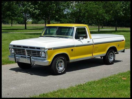 1974 ford f-100 390 v8 big block, ac, rare tool box side *none nicer* trade?