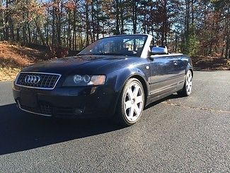 2004 audi s4 cabriolet - blue on black - great condition - low buy it now!