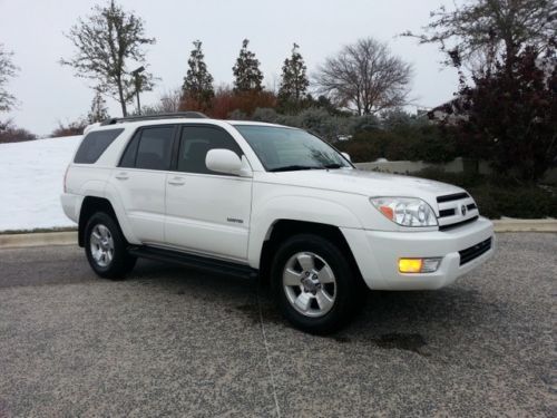 05 white toyota 4runner limited heated leather sunroof tow low miles