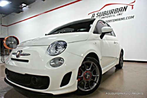 2012 fiat 500 abarth turbocharged rocket manual bianco white 4k miles cln carfax