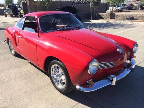 1963 karmann ghia vw two door coupe new interior empi wheels beautiful red paint