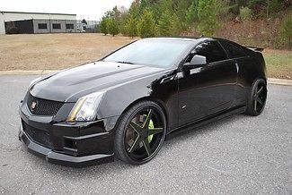 2011 cts-v coupe blk/blk 6 spd manual 8k miles loaded  &amp; crazy fast  no reserve