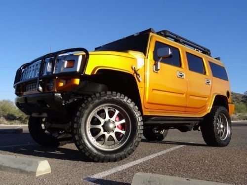 No reserve 03 hummer h2 custom built   supercharged 6 tv&#039;s lifted 13k miles!!!