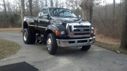 2002 ford f-650 single cab super duty xlt pickup truck cummins 5.9 turbo diesel