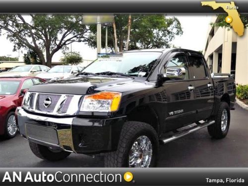 Nissan titan v8 36k mi factory tow clean carfax sunroof lift keyless entry