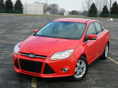 12 ford focus sel red alloy's fog lights sync voice loaded warranty l @ @ k !