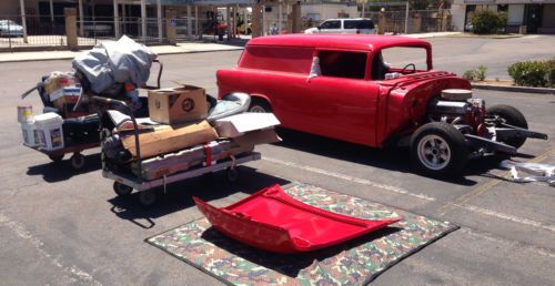 1955 chevy sedan delivery resto mod wagon 90% completed