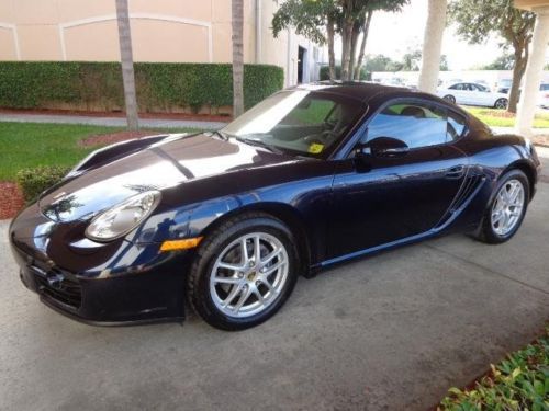 2007 porsche cayman base hatchback 2-door 2.7l black  nav leather prem plus