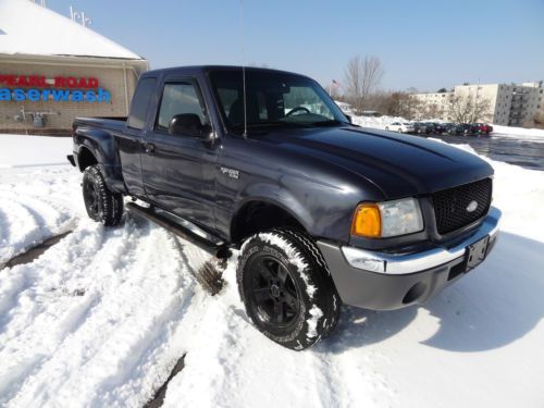 2002 ford ranger edge xlt flareside 4x4 lifted low miles 4 door