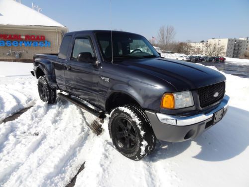 2002 ford ranger edge xlt flareside 4x4 lifted low miles 4 door