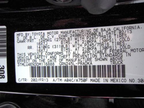 2013 Tacoma Double Cab Auto 4.0L V6 4WD Traction Tow Pkg AlMOST NEW 8,273 Miles, US $28,995.00, image 9