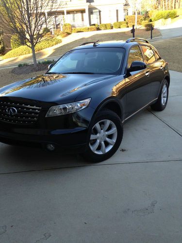 2004 infiniti fx35 awd, tech pkg, black/black, xenon, bose, navigation, camera