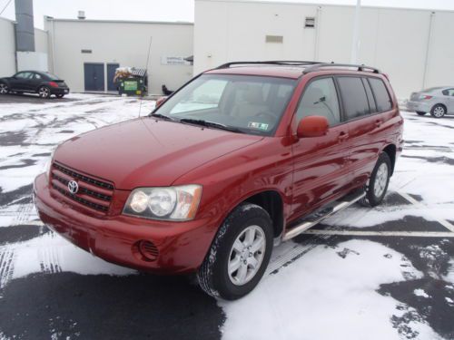 One owner 2002 toyota highlander v6 automatic awd 4wd 4x4 sunroof low miles