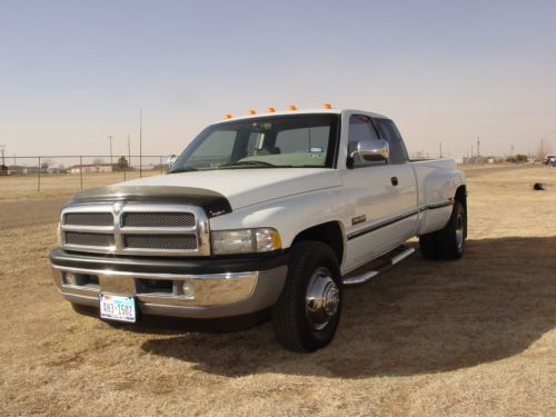 Lqqk! 1996 dodge ram 3500 laramie slt 12 valve cummins 5 speed 130k 2wd rare!