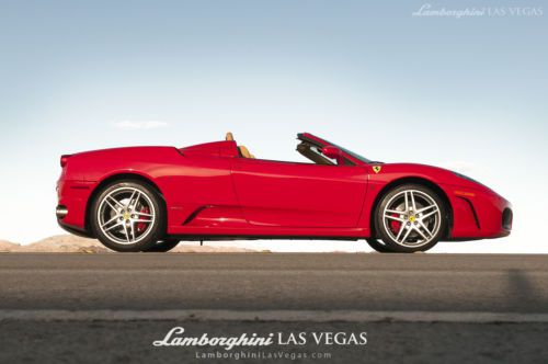 2007 f430 spider red/tan