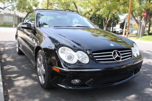 2005 m-b clk500 convertible 2-door 5.0l, v8, calif. car, clean autocheck