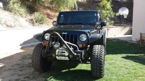 2010 jeep wrangler rubicon 2dr black extra clean!!!!! los angeles area!