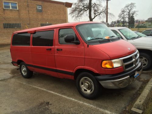 Good work van,color red , runs good new brakes all around . side door dont open.