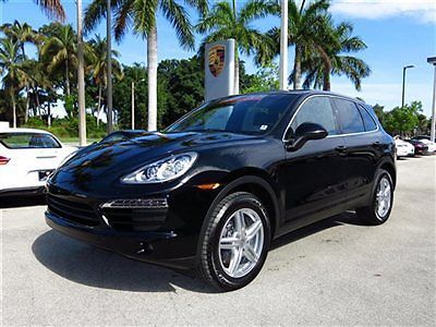 2014 porsche cayenne v6, 7800 miles, black, certified, &#034;executive demo&#034;